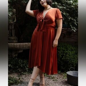 Cinnamon color Baltic born dress